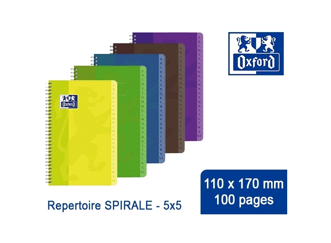 OXFORD REPERTOIRE SPIRALE 11X17 5X5 100P (10)