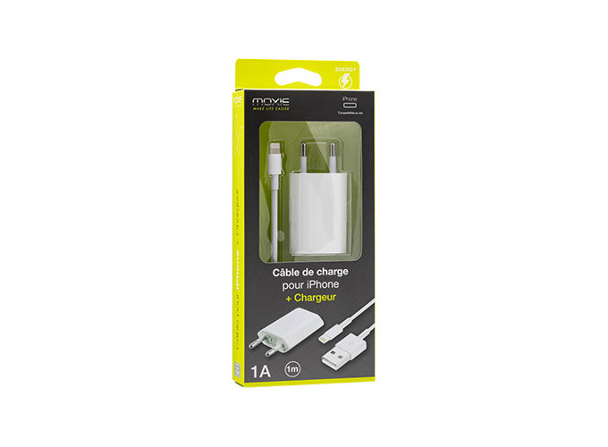PACK CHARGEUR IPHONE 5 6 7   ADAPT. SECTEUR (1)
