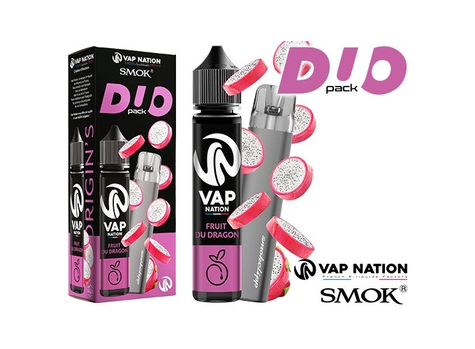 PACK VAP NATION FRUIT DU DRAGON 50 ML  1 SMOKCLIPP