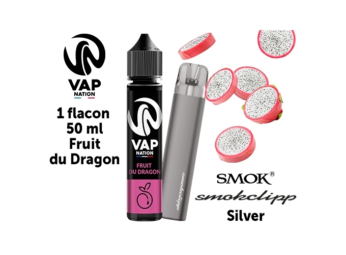 PACK VAP NATION FRUIT DU DRAGON 50 ML  1 SMOKCLIPP
