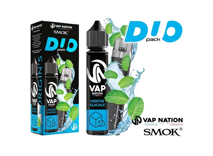 PACK VAP NATION MENTHE GLACIALE 50 ML  1 SMOKCLIPP