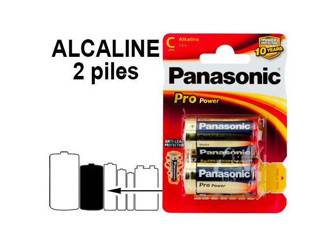 PANASONIC 2 LR14 (12)     PRO POWER  GOLD