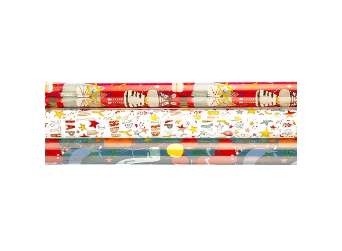 PAPIER CADEAU 0,70X2,00MS ENFANT ASS. (60)