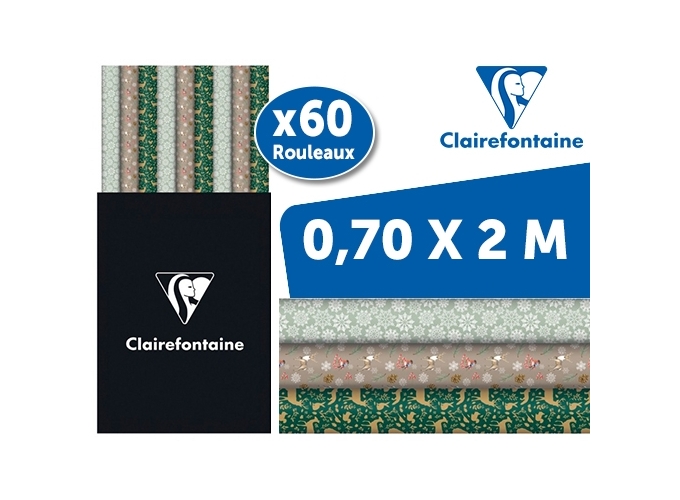 PAPIER CADEAU 0,70X2,00MS NOEL ASS.2 (60)