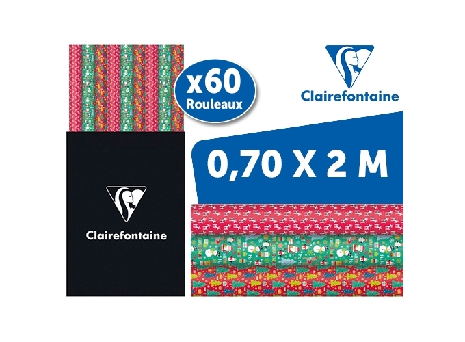 PAPIER CADEAU 0,70X2,00MS NOEL ASS. (60)