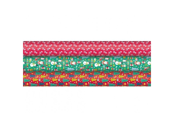PAPIER CADEAU 0,70X2,00MS NOEL ASS. (60)