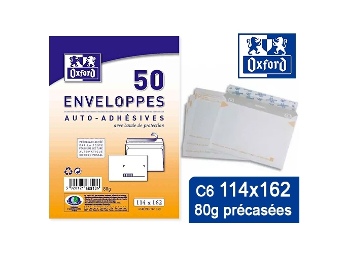 PAQ. 50 ENV. 114X162 80GR PRECASEES (BTE.24)