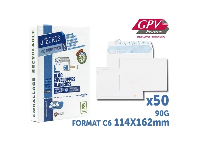 PAQ. 50 ENV. 114X162 90GR COD'EXPRESS (20)