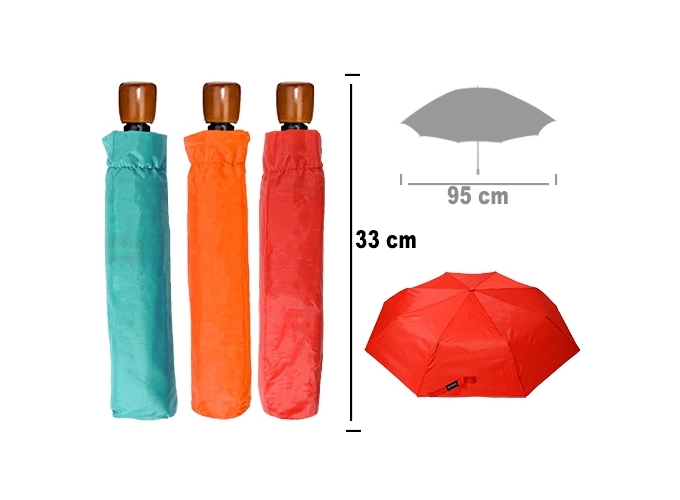 PARAPLUIE DAME OUVERTURE AUTO COUL. ASS.  (BOX 12)