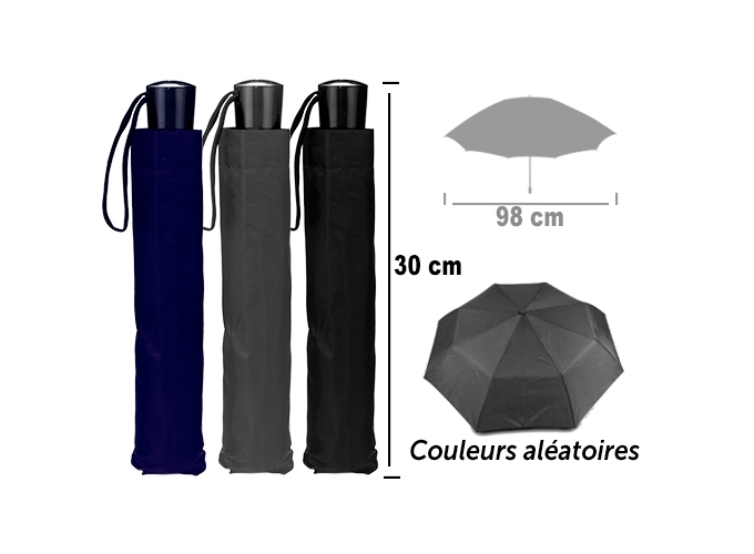 PARAPLUIE NOIR OUVERTURE AUTOMATIQUE (1)
