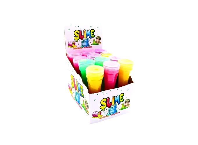 PATE SLIME 310 GRAMMES 5 COULEURS ASS. (BTE 12)