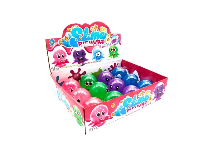 PATE SLIME PIEUVRE 190g 4 COUL. ASS  (BTE.12)