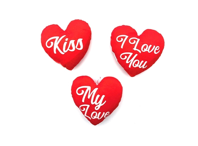 PELUCHE COEUR 16CM 3 ASS. (12)