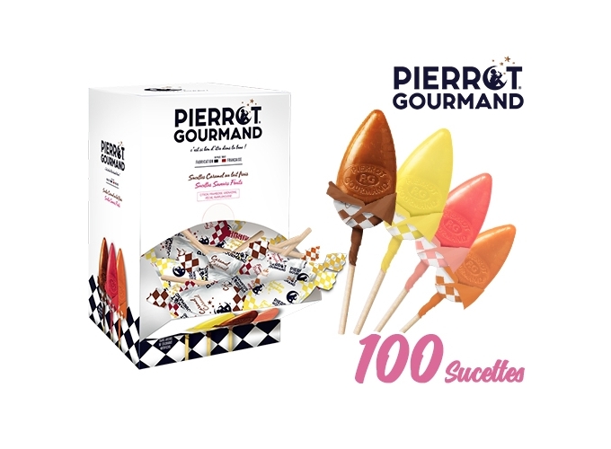 PIERROT GOURMAND BTE 100 SUCETTES FL ASSORTIES (1)