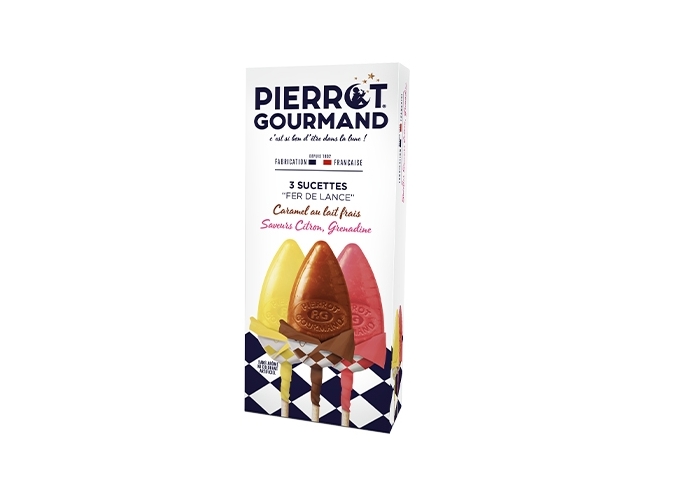 PIERROT GOURMAND ETUI 3 SUCETTES FL ASSORTIES (24)
