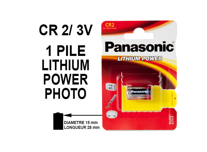PILE PANASONIC  CR2  3V (10)