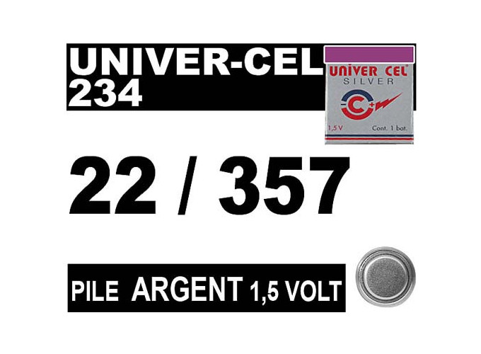 PILE UNIVER-CEL  22 357 1,5V (15)