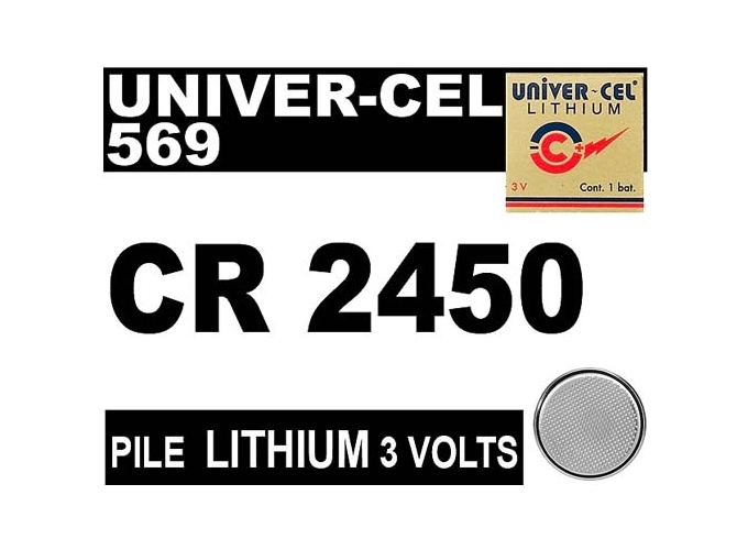 PILE UNIVER-CEL LITHIUM 569 2450 3V (5)
