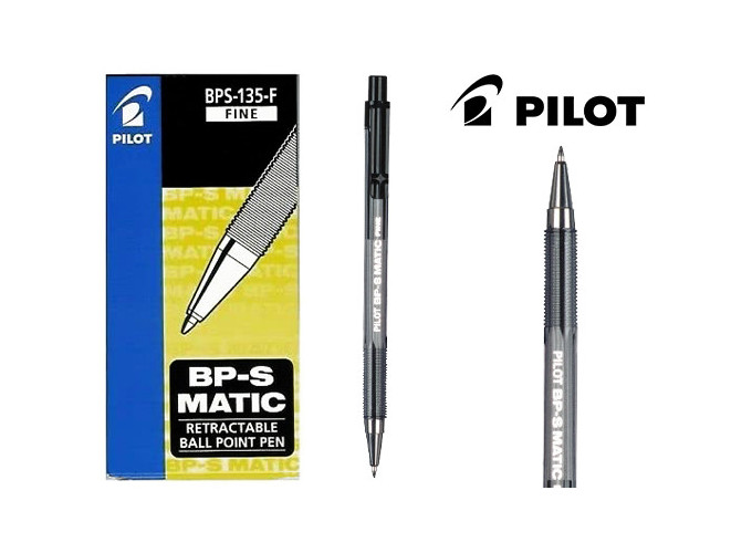 PILOT BILLE BP-S MATIC 0.7mm NOIR (12)
