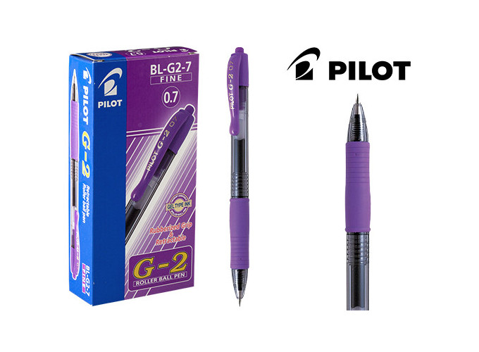 PILOT BILLE RETRACTABLE G2 0.7 VIOLET (12)