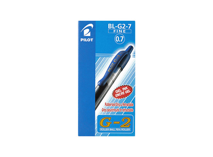 PILOT BILLE RETRACTABLE GEL G2 0,7 BLEU (12)