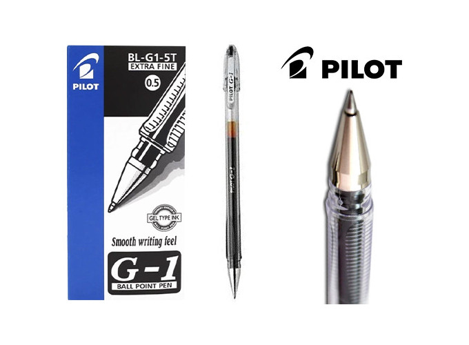 PILOT BL-G1-5T BILLE GEL 0.5 NOIR (12)