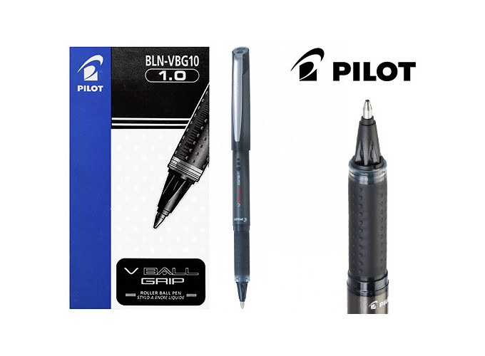 PILOT BLN-VBG10 V-BALL GRIP 1.0 NOIR (12)