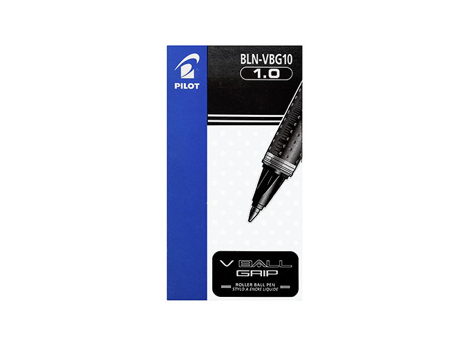 PILOT BLN-VBG10 V-BALL GRIP 1.0 NOIR (12)