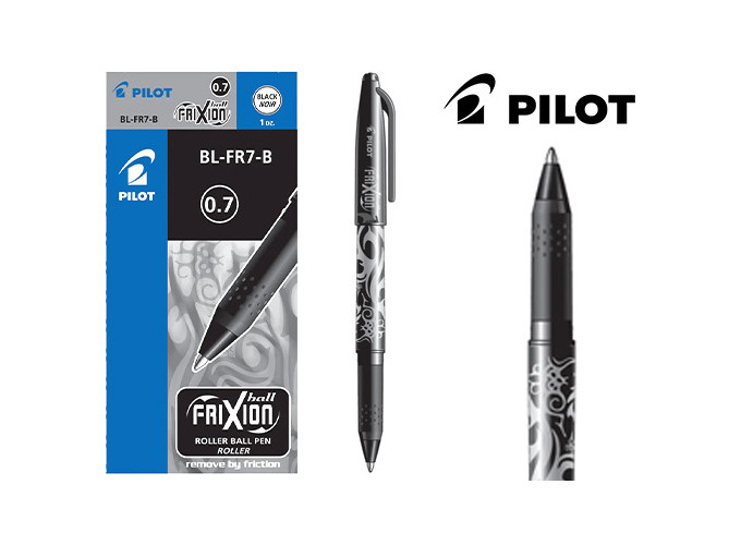 PILOT   FRIXION BALL  ROLLER EFFACABLE NOIR (12)