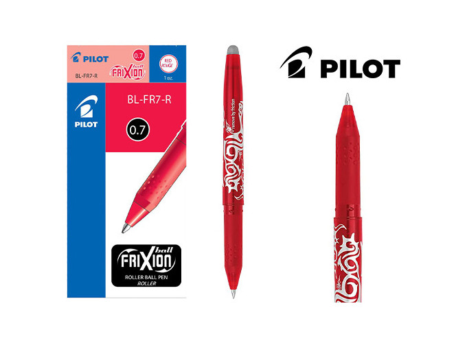 PILOT   FRIXION BALL  ROLLER EFFACABLE ROUGE (12)