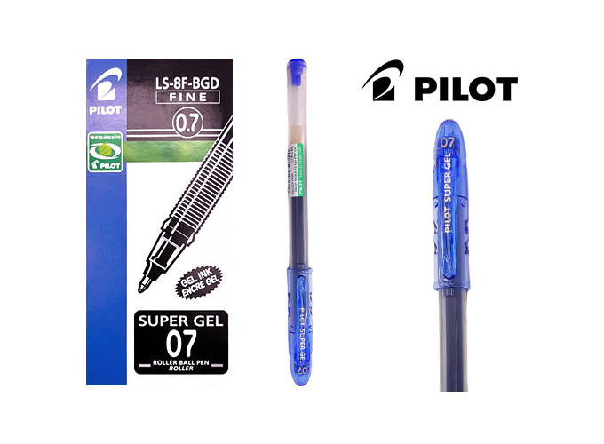 PILOT LS-8F-BG BILLE SUPERGEL 0.7 BLEU (12)