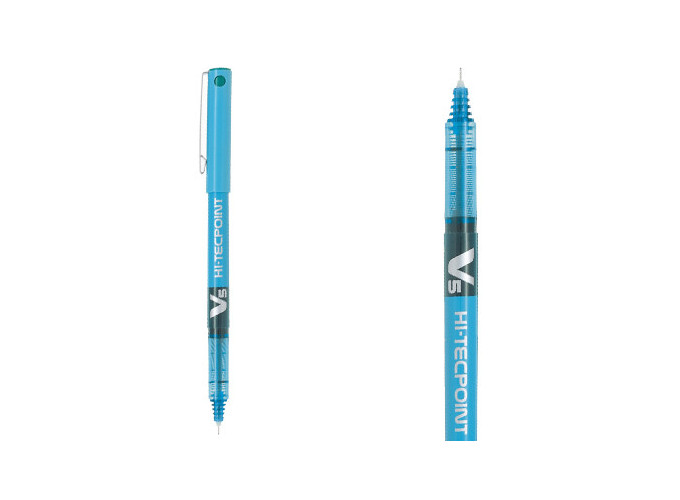 PILOT ROLLER ENCRE LIQ. HI-TECPOINT V5 BLEU (12)