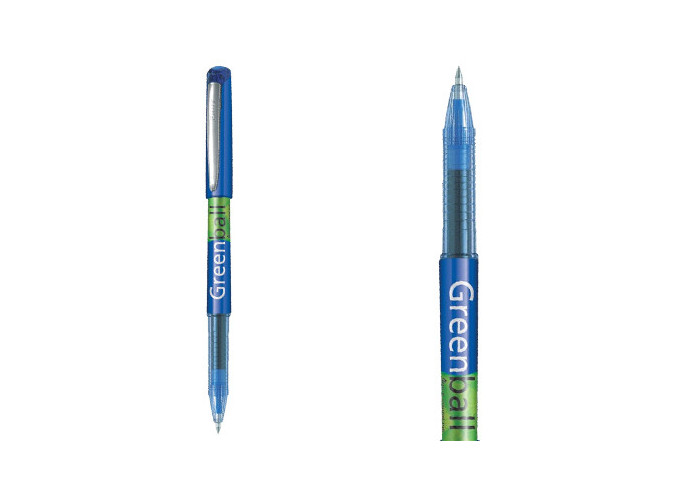 PILOT ROLLER ENCRE LIQUIDE  GreenBall  BLEU (10)