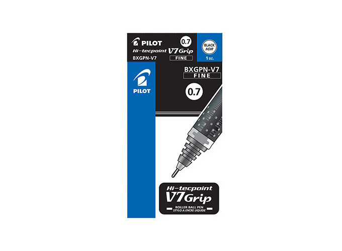 PILOT ROLLER HI-TECPOINT V7 GRIP NOIR (12)