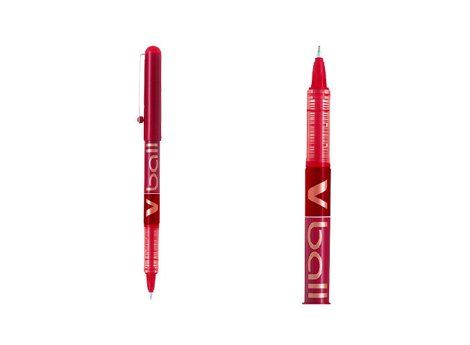 PILOT ROLLER PTE METAL V-BALL 0,5 ROUGE (12)