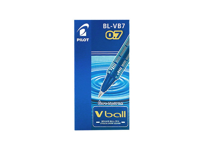 PILOT ROLLER PTE METAL V-BALL 0,7 BLEU (12)