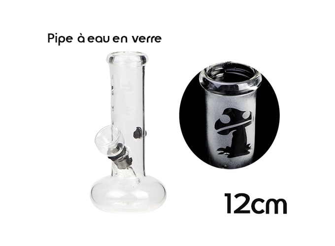 PIPE A EAU EN VERRE CHAMPIGNON DE 12CM (1)