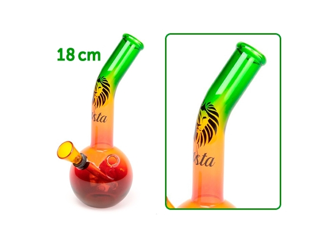 PIPE A EAU EN VERRE REMIX 2  DE 18CM (1)