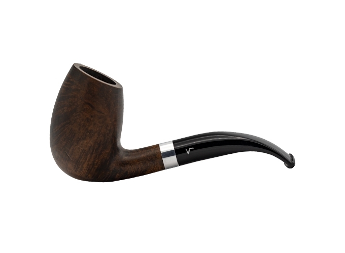 PIPE VUILLARD BAGUEES MARRON CLAIR COURBE  (1)