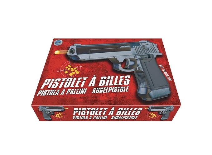 PISTOLET BILLES ABS 23.5CM   DE 18 ANS