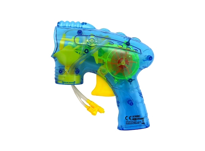 PISTOLET BULLE DE SAVON 15CM LUMINEUX (PR. 6)