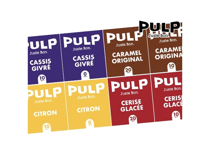 PLANCHE ETIQUETTES FLIP ET LE POD BY PULP AVANT