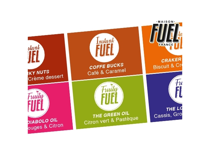 PLANCHE ETIQUETTES  FUEL 100 ML