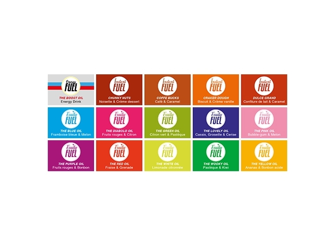 PLANCHE ETIQUETTES  FUEL 100 ML