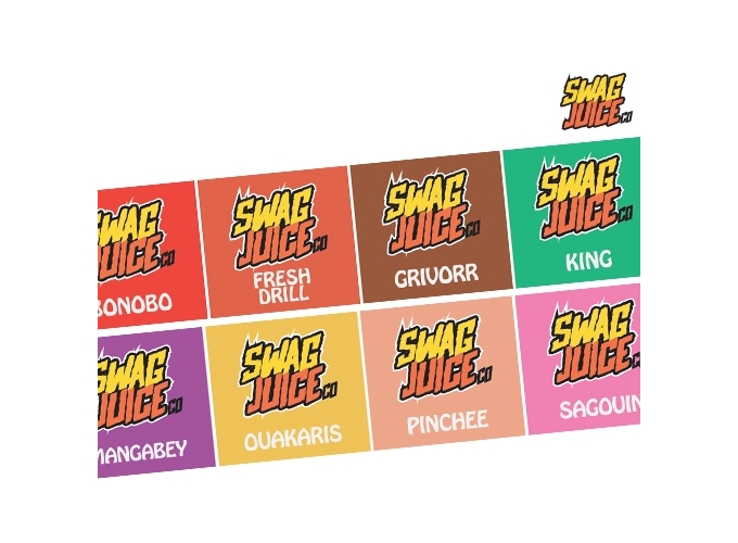 PLANCHE ETIQUETTES SWAGG JUICE 50 ML