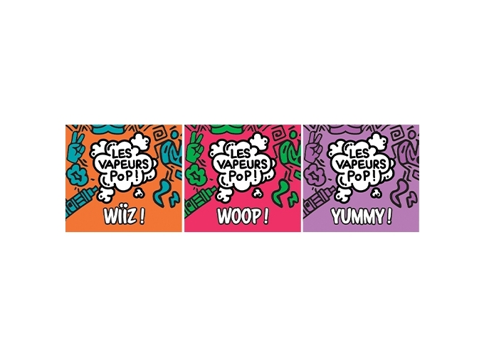 PLANCHE ETIQUETTES VAPEUR POP 50 ML