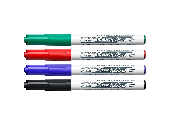 POCHETTE 4 FEUTRES EFFAC. VELLEDA 1741 B N R V (6)