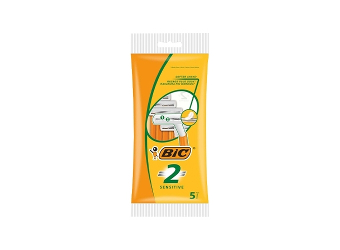 POCHETTE 5 RASOIRS BIC BI-LAME SENSITIVE 2 (BT.20)