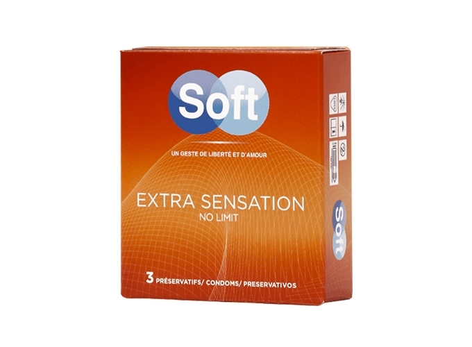 POCHETTE DE 3 PRESERVATIFS EXTRA SENSATION (24)