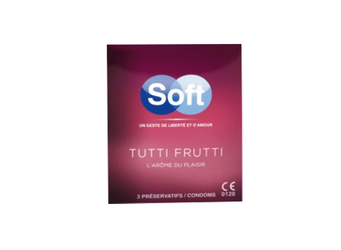 POCHETTE DE 3 PRESERVATIFS TUTTI FRUITI (24)